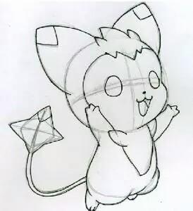 简单的可爱的动漫人物素描