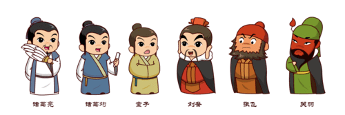 《三顾茅庐》课件动画素材绘制