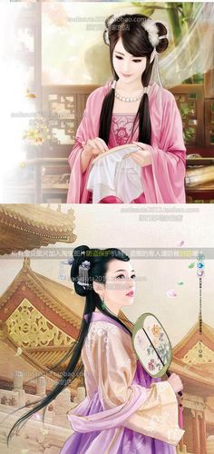 9700张手绘古装美女cg图片 唯美浪漫写实细腻插画 言情小说封面