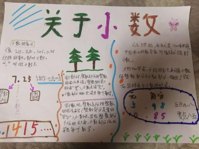其它 神奇的圆点——三二班数学手抄报评比 写美篇   "小数"虽然是