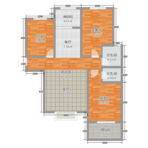 鑫苑丽景未定义138.00㎡户型图