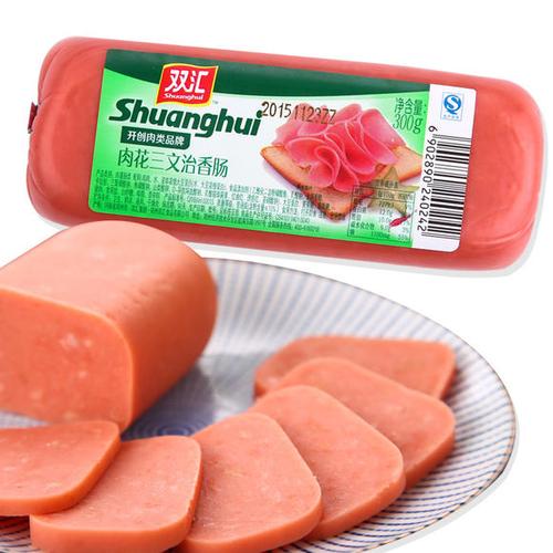 双汇 肉花三文治香肠300g(豆制肉干)