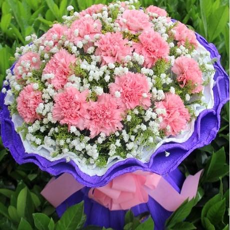 康乃馨武汉鲜花速递黄石宜昌宝鸡鄂州荆门鲜花店同城配送十堰送花