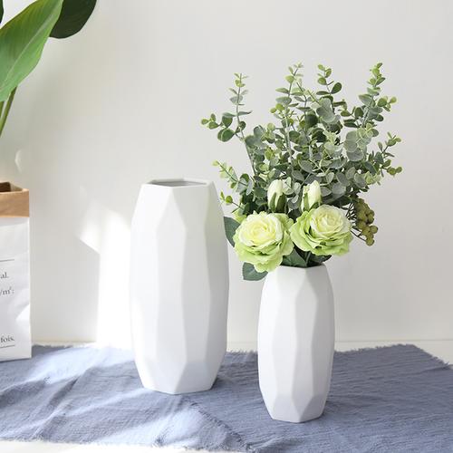 购客创意北欧ins风装 饰陶瓷摆件花瓶小清新客厅插花简约现代干花花瓶