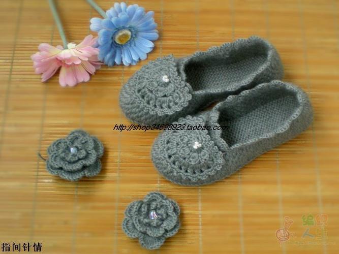 绝对原创-----钩针唯美牛筋底小单鞋