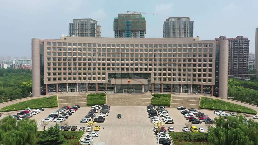 4k-航拍张店区政府_3840x2160_高清视频素材下载(编号