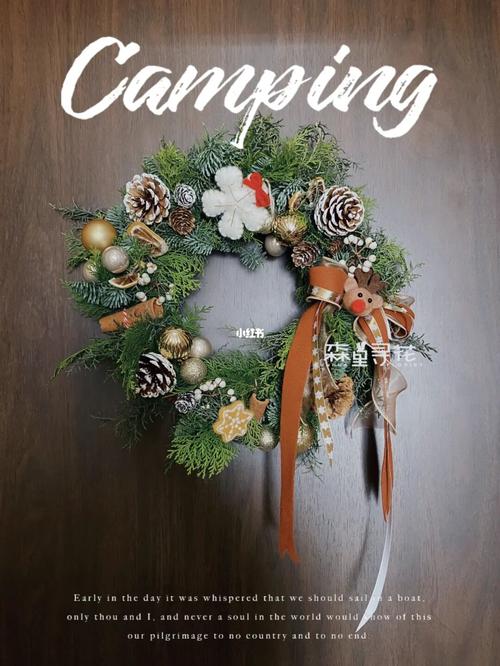 圣诞花环|木质森系门挂_森女系_森里寻花·鲜花店(方庄店)攻略_手工