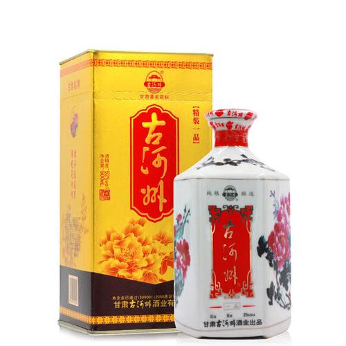 厂家直供甘肃临夏古河州一品52浓香型白酒500ml1瓶