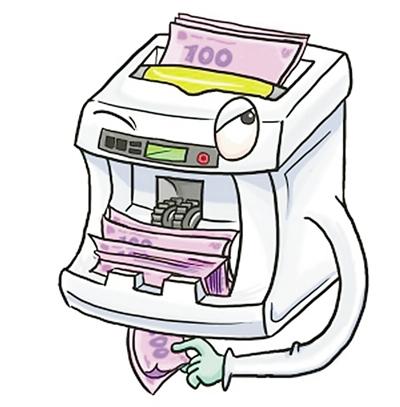 点钞机动手脚后成"吞钱机"