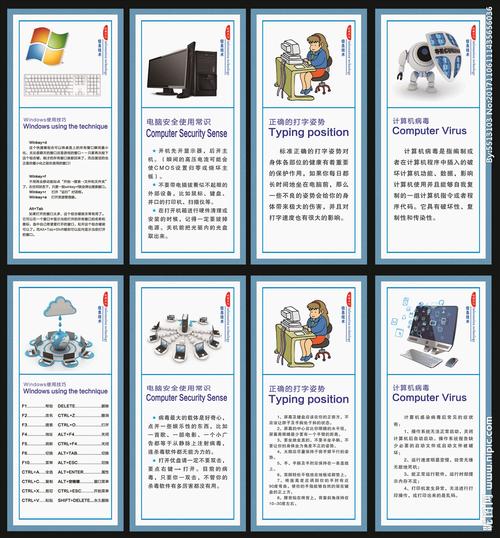 信息技术室标语 制度设计图__电脑网络_生活百科_设计