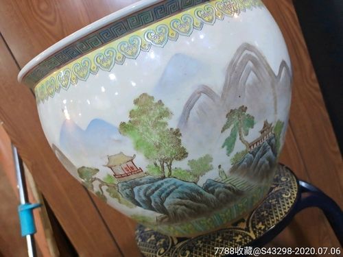 景德镇手绘大画缸-彩绘瓷/彩瓷-7788收藏__收藏热线
