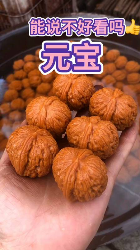 文玩核桃#北京平谷元宝,老树一代,外形太招人稀罕了