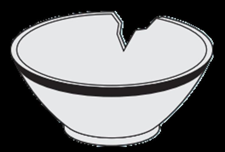 普通 普通干电池(带"无汞"标识的一次性干电池) 破旧 破碎碗 海螺壳