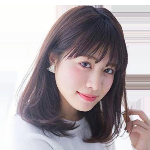 2020年圆脸中长发,2021适合圆脸的发型 假发女中长发直发圆脸网红bobo头自然全真人发丝头套