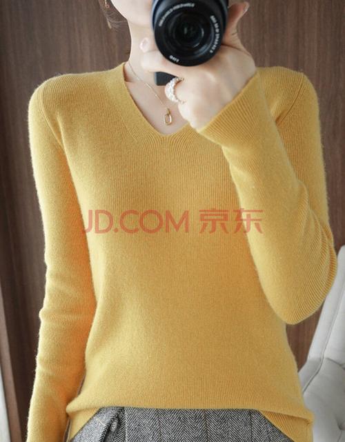 紧身毛衣女鸡心领 鸡心领毛衣女薄款v领毛衣女套头秋冬新款修身内搭