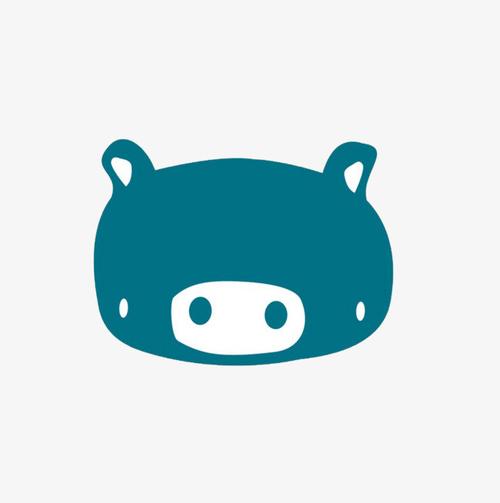 白色素材下载   白色图片下载 蓝色 猪鼻子 猪头 素材 卡通 猪鼻子