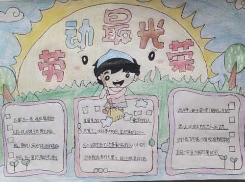 5.1劳动最光荣-安平县第二实验小学手抄报活动