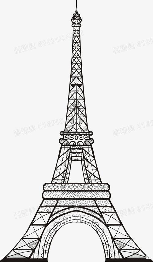 关键词:              素描画埃菲尔铁塔简笔画插画塔插画