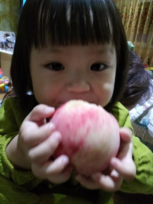吃桃子的小宝宝