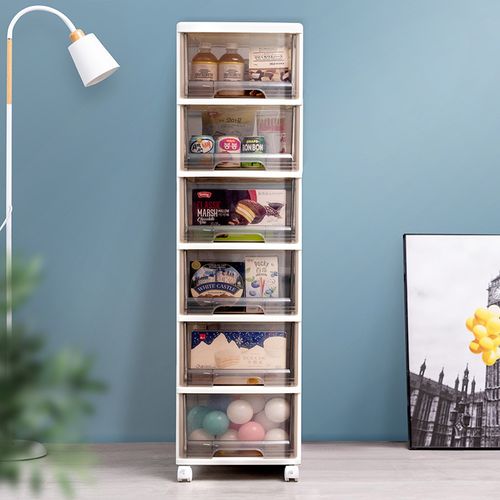 jeko收纳箱家用零食玩具柜子抽屉式塑料整理箱子多层储物柜神器透明盒