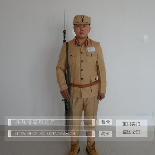 服装新款国军士兵国民党军服老式军装舞台话剧民族服装