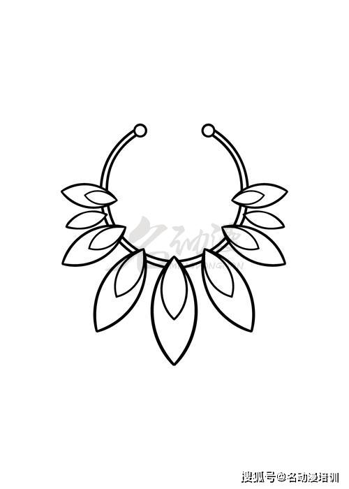 首饰项链怎么绘画?