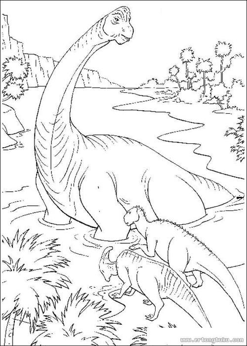 恐龙填色画