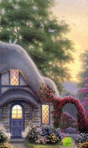 童话般梦幻梦境小屋壁纸 - oppo finder x907 手机