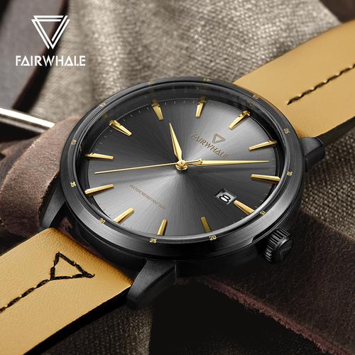 马克华菲(fairwhale)手表男士时尚商务石英表防水时尚潮品牌腕表