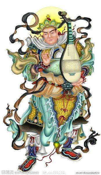 魔家四将里的魔礼海,手持琵琶,被封为持国天王,位列四大天王之一