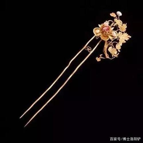 明代珠花双股簪