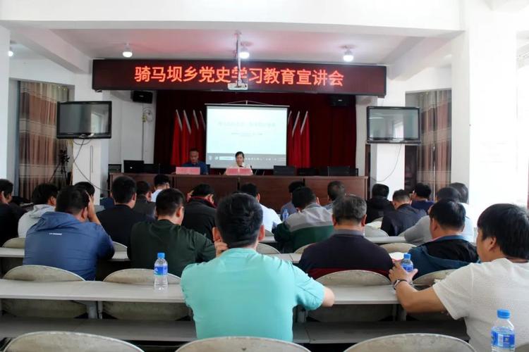 县委党史学习教育宣讲团成员走进骑马坝乡宣讲