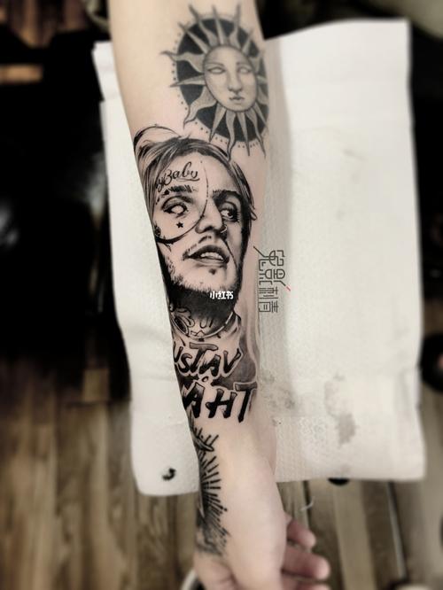 lil-peep #暗黑写实 #鬼影刺青作品_刺青_纹身_乐山纹身_美妆_彩妆