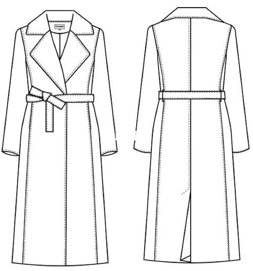 服装款式图|大衣款式图_大衣_时尚_时尚其他