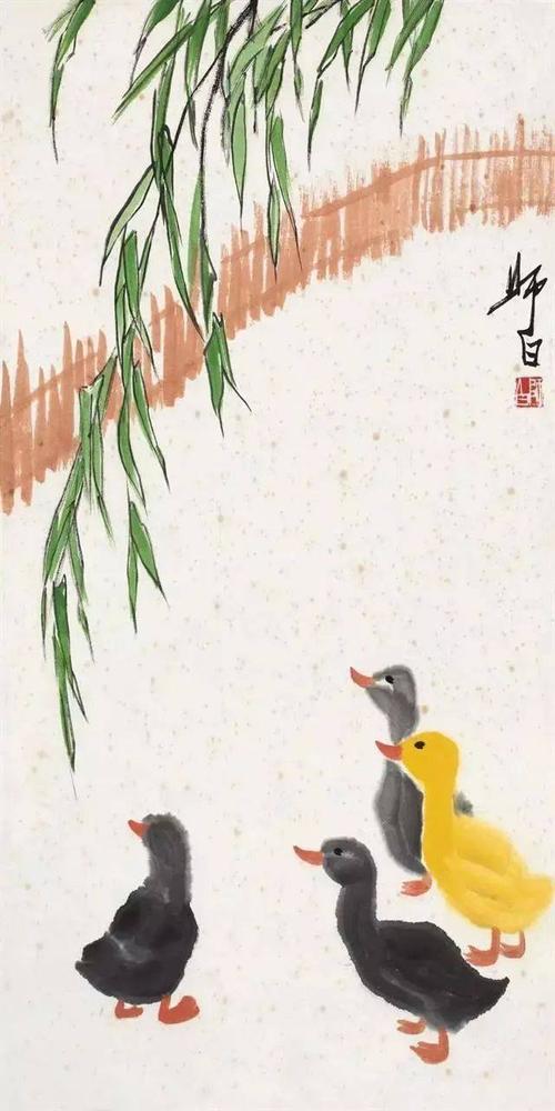 【国画教程】寥寥几笔画小鸭!