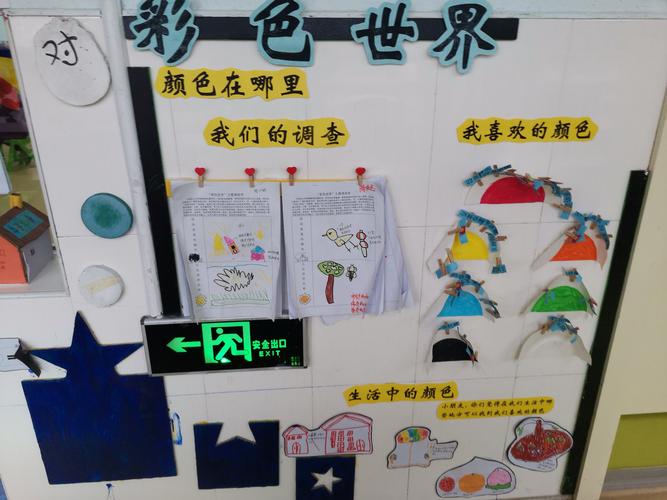 彩色世界主题墙