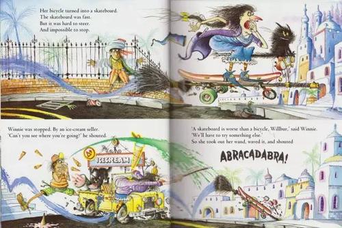 于是,她拿出了她的魔杖,挥动它,喊道abracadabra!
