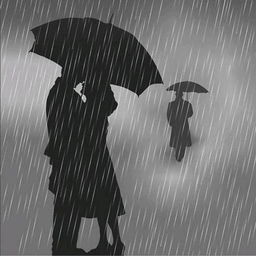 朦胧夜雨里