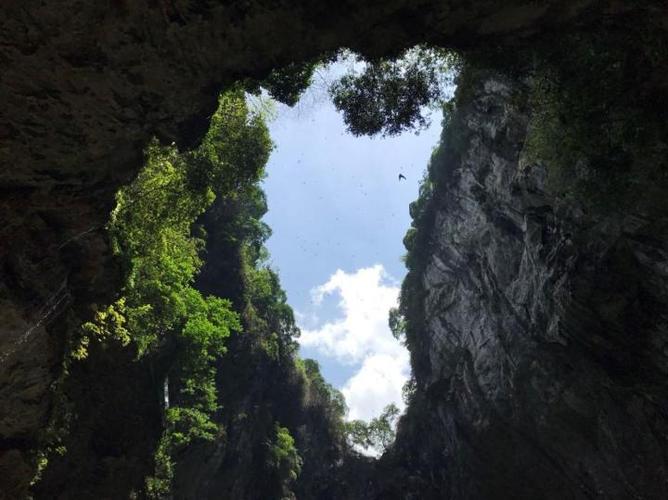 洞天仙境是大自然的神工巧斧,不愧是华南第一天坑,景色美极了,-英德