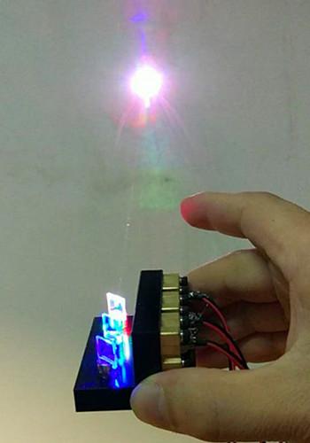 红绿绿蓝1750mwrgblaser三色合成白光激光器白色光电