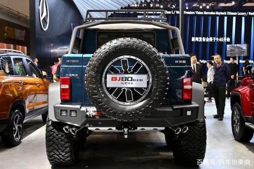 搭载混动系统 北汽bj80六驱皮卡版亮相