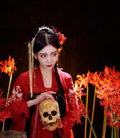 汉服写真|脑洞篇|彼岸花 孟婆_汉服_彼岸花_写真_摄影