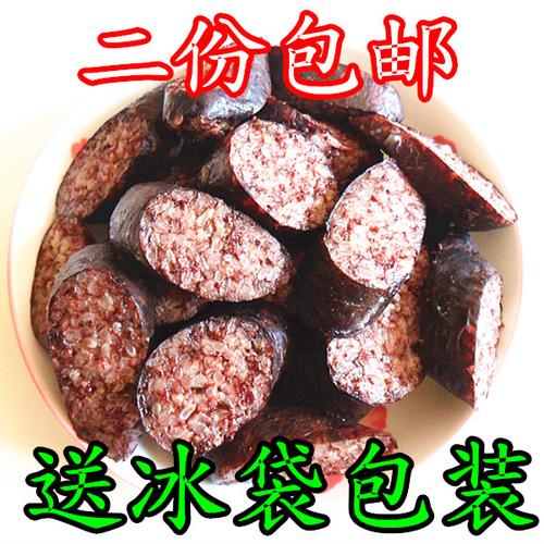 东北特产延边朝鲜族风味美食正宗韩国式纯手工猪血米肠500g特价