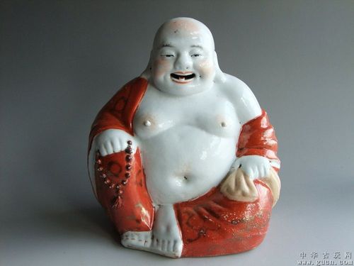 民国福建会馆矾红瓷塑罗汉