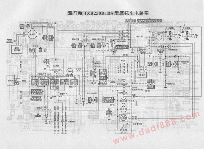 摩托车雅马哈线路图