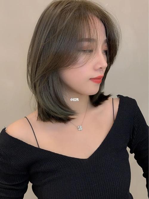 网红法式刘海 锁骨发 齐肩发 中短发_短发_发型_法式刘海_锁骨发_中