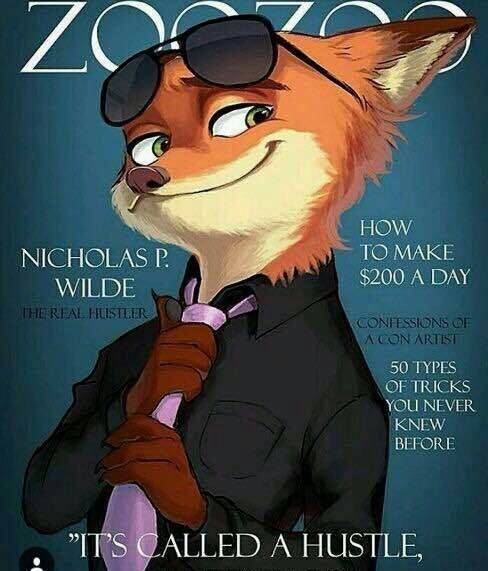 《疯狂动物城》尼克的帅照