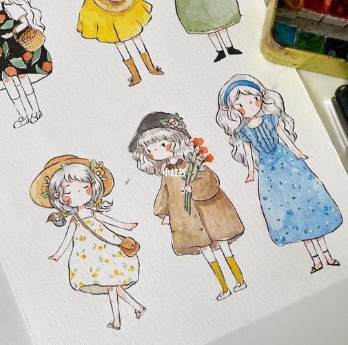 share 优秀插画|小女孩_插画_绘画_水彩画_寻找小红书绘画大神_文化