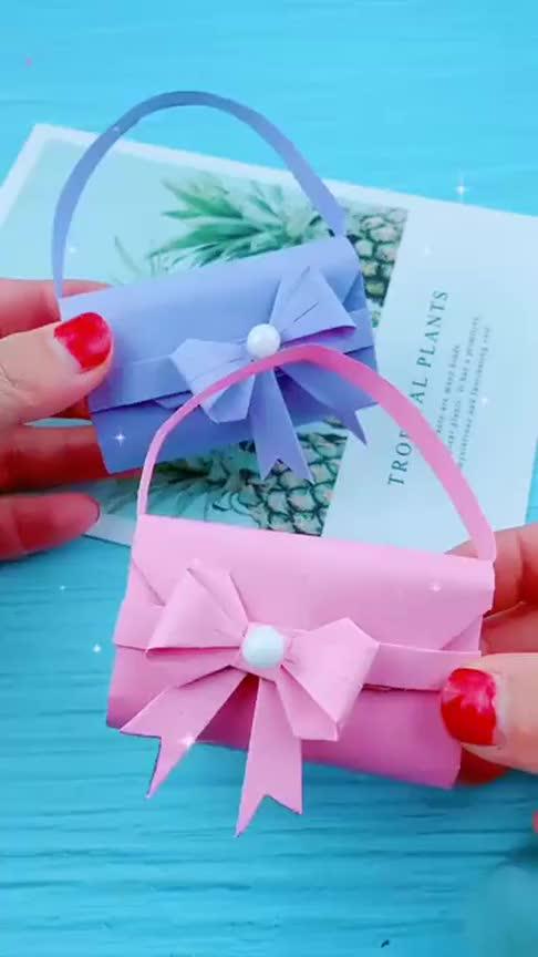 折漂亮包包一剪一折简单几步就做好了家有小公主的收藏