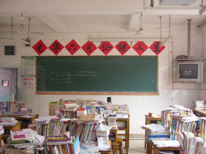 2012届上高二中高三(4)班教室及励志